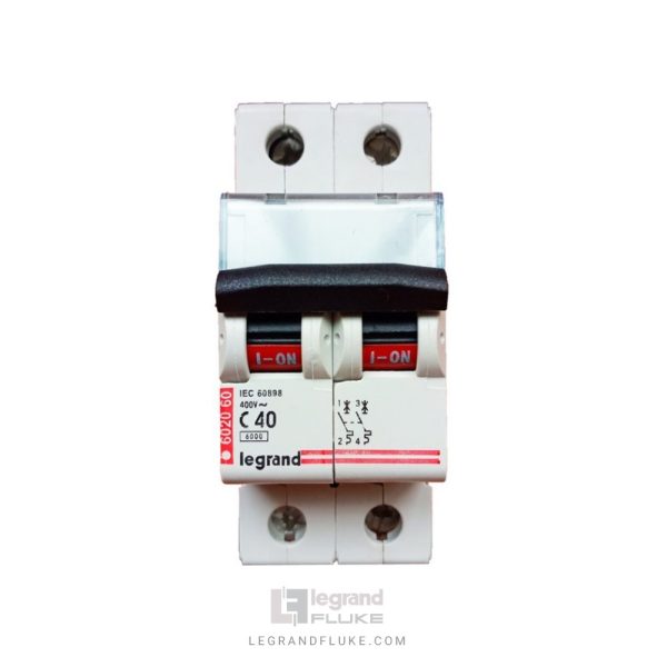 فیوز مینیاتوری لگراند 2 پل(دوفاز) 40 آمپر