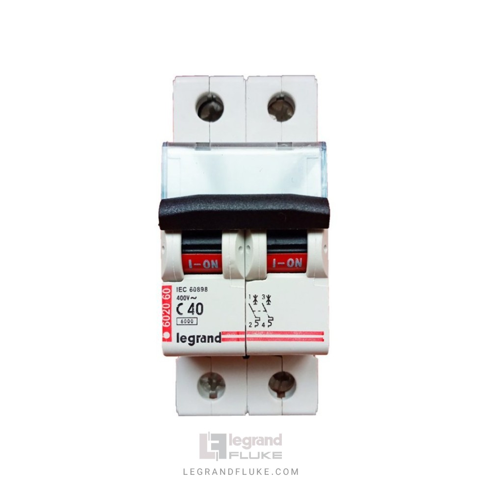 فیوز مینیاتوری لگراند 2 پل(دوفاز) 40 آمپر