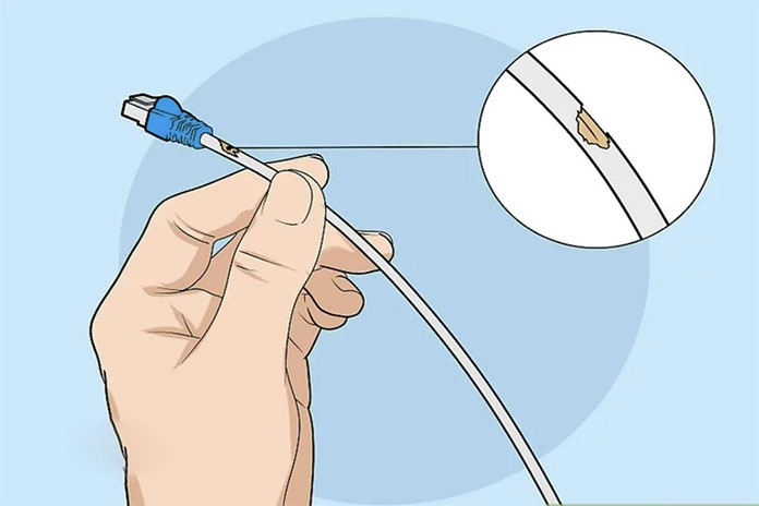 بررسی بدنه کابل شبکه